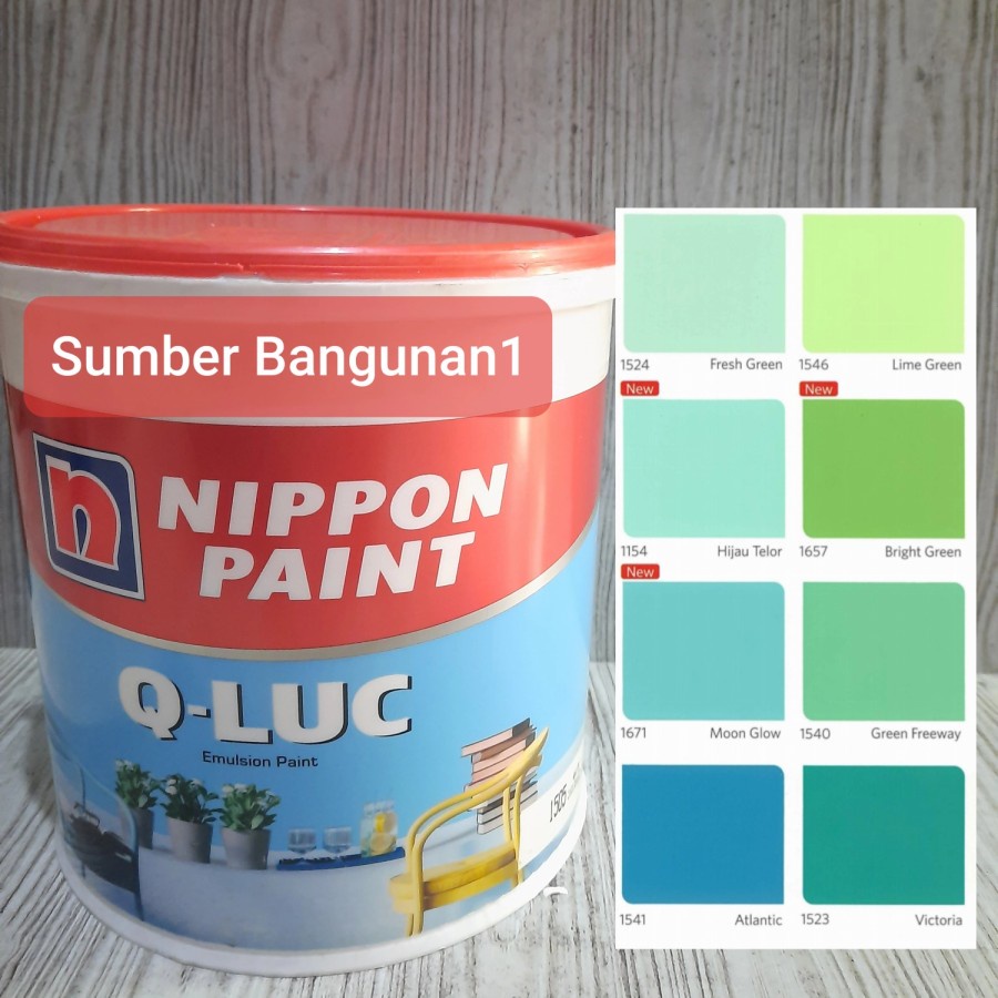 Jual Expedisi Cat Tembok QLUC Hijau Nippon Paint Dinding Rumah 4 5kg