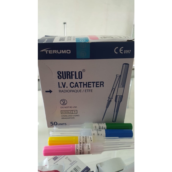 Jual Surflo I V Catheter Terumo IV Catether 18G 20G 22G 24G Shopee