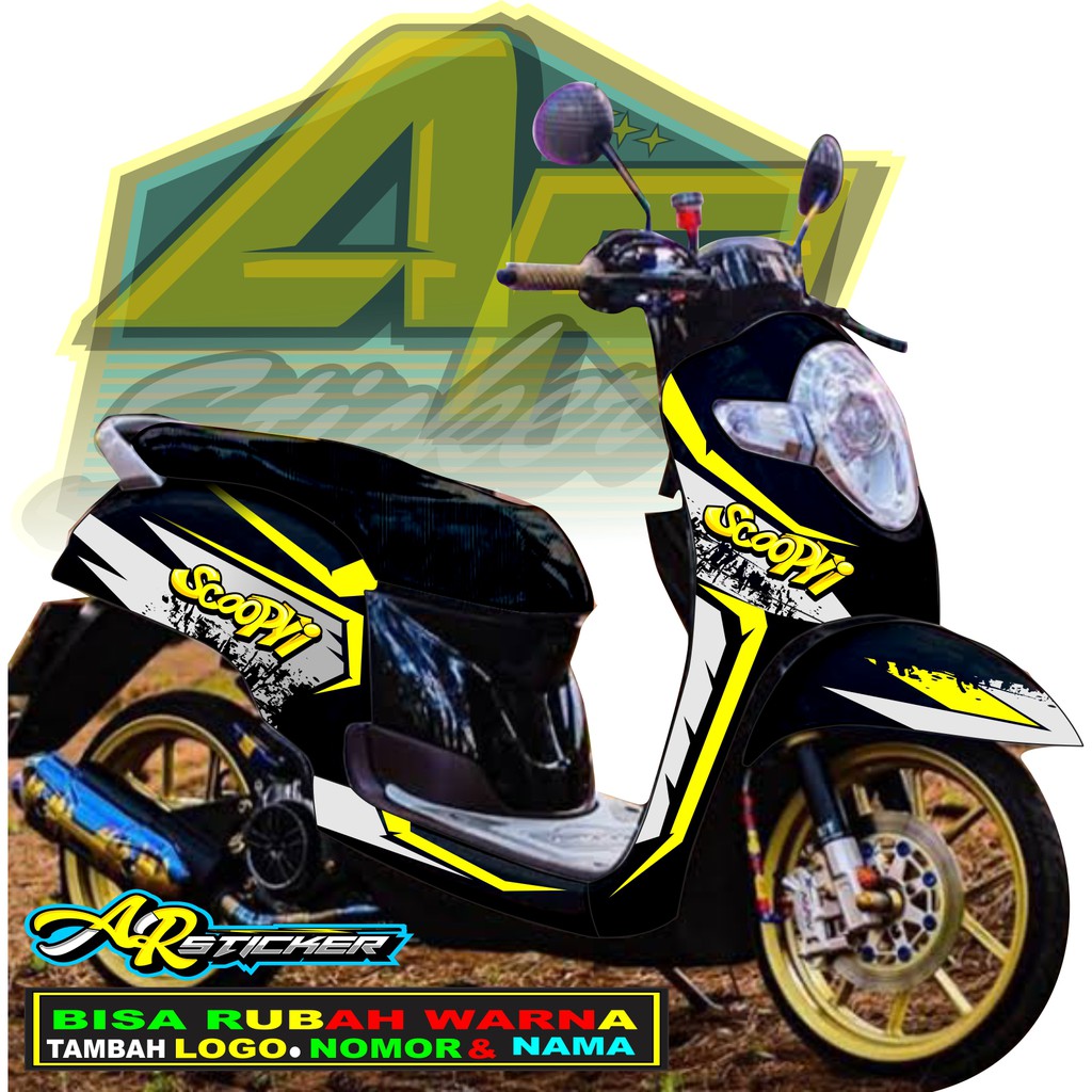 Jual Decal Scoopy Decal Scoopy Full Body Full Blok Decal Scopy Dekal