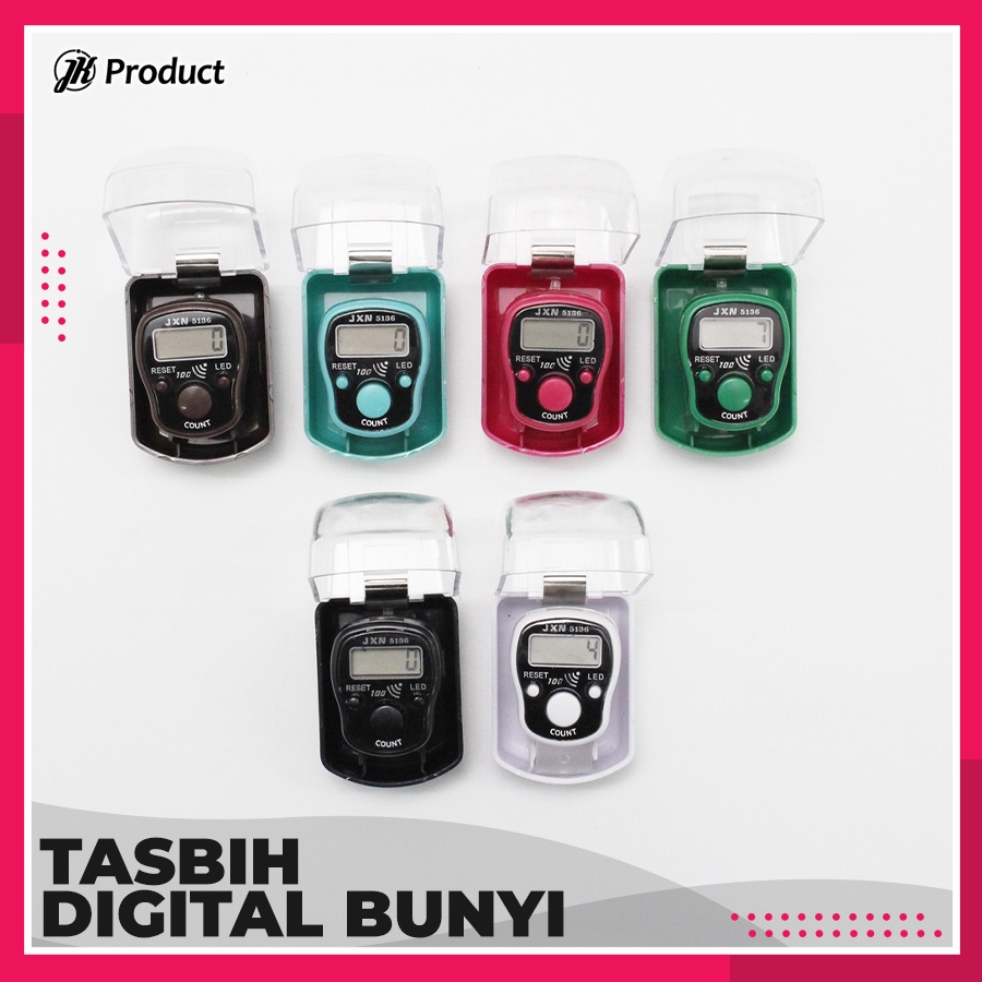 Jual Alat Hitung Bunyi Tasbih Digital Jari Led Mini Free Kotak Shopee