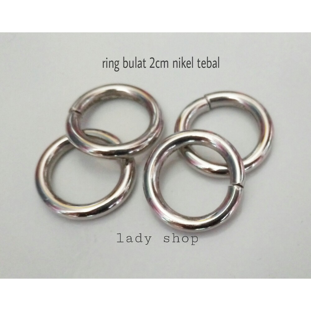 Jual Aksesoris Tas Ring Bulat Cm Nikel Tebal Pcs Shopee Indonesia