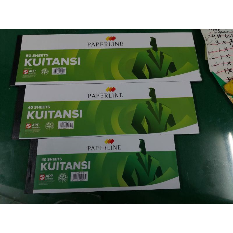 Jual PACK ISI 10 KWITANSI BESAR PAPERLINE 50 LEMBAR KUITANSI