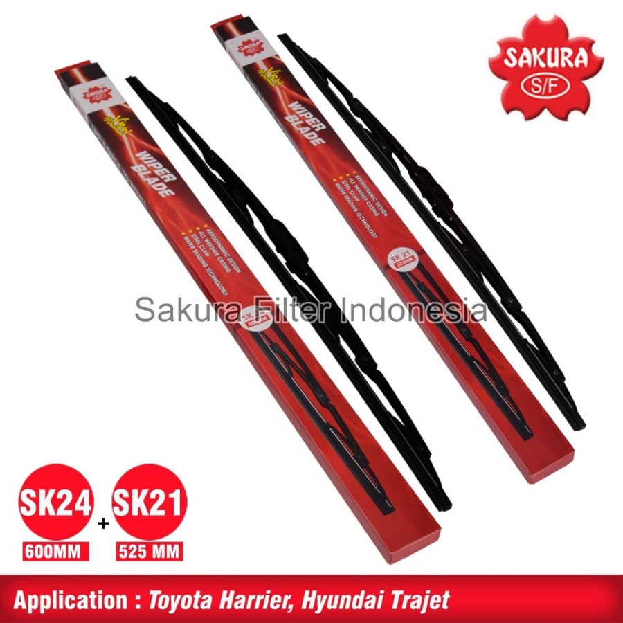 Jual Wiper Toyota Harrier Set Pc Sakura Sk Sk Shopee Indonesia