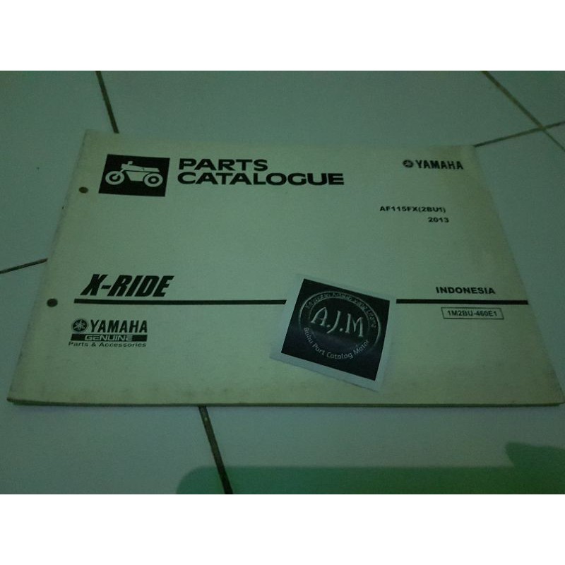 Jual Buku Part Katalog Katalogue Catalogue Catalog Copian Yamaha Xride