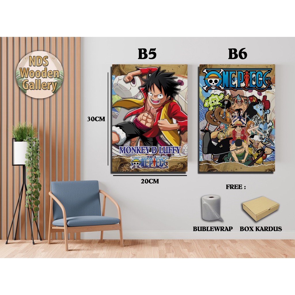 Jual Hiasan Dinding Walldecor One Piece Monkey D Luffy Topi Jerami