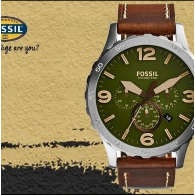 Jual Jam Tangan Pria Merek Fossil Nate Jr Jr Original Free Yes