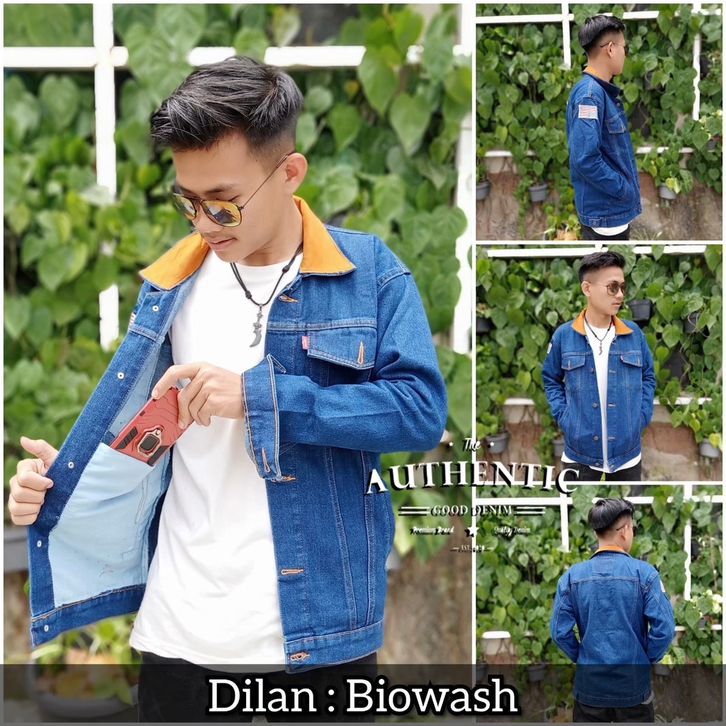 Jual JAKET DILAN JAKET JEANS DILAN PRIA JAKET JEANS PRIA Shopee Indonesia