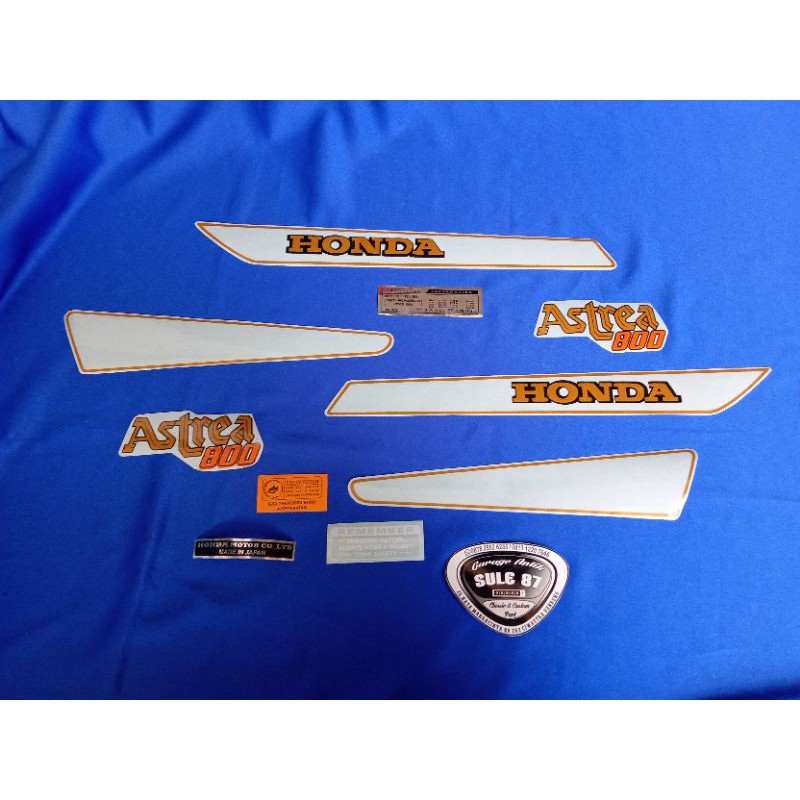 Jual Stiker Striping Body Honda Astrea 800 Kuning Gold Dan Silver