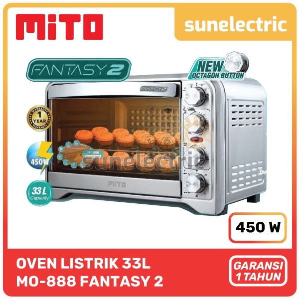 Jual Mito Oven Listrik Jumbo Kapasitas 33 Liter Rotisserie MO 888