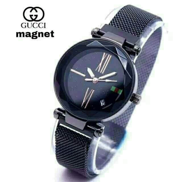 Jual Jam Tangan Gucci Magnet Rantai Pasir Tanggal Aktif Diameter 33 Cm