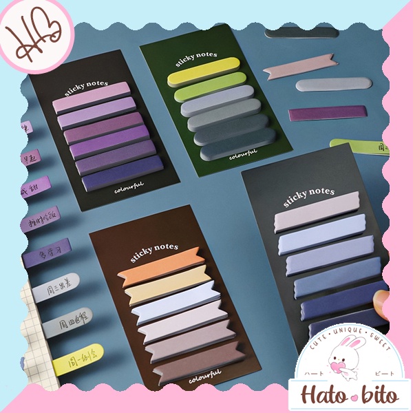 Jual Sticky Notes Classic Retro Estetik Kertas Deco Colourful Diy