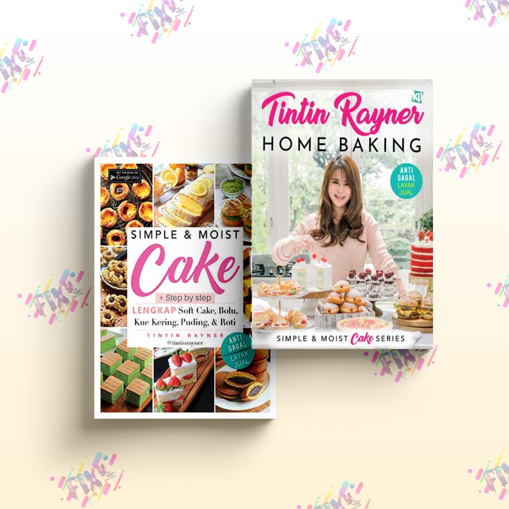 Jual Paket Buku Tintin Rayner Home Baking Simple Moist Cake Shopee