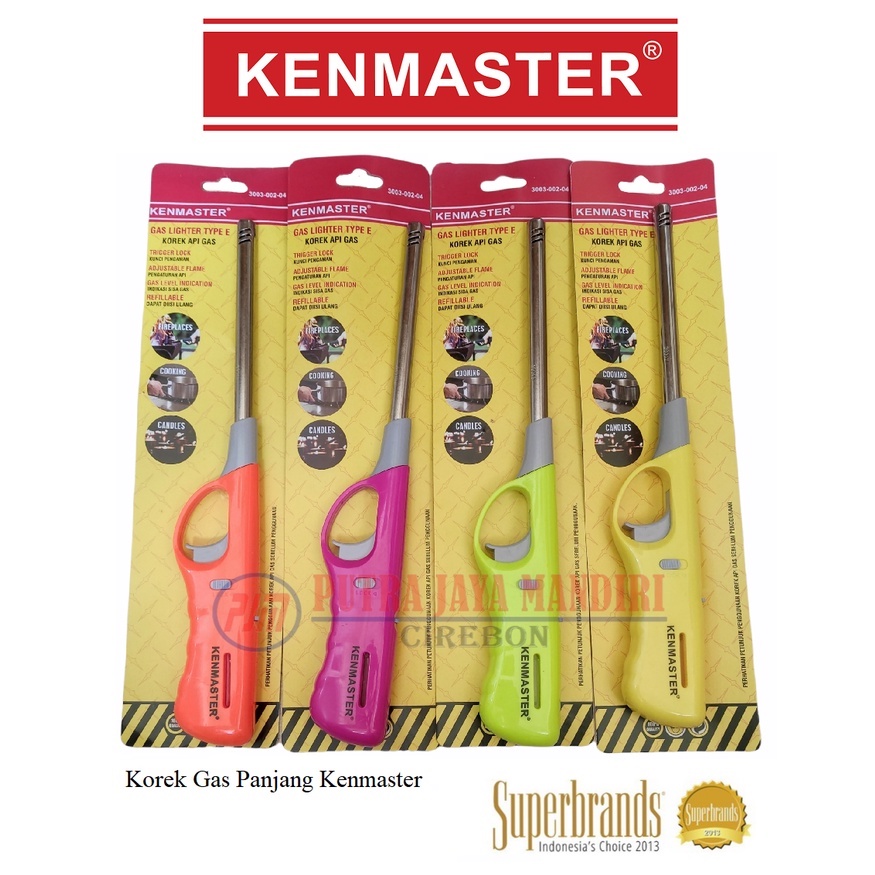 Jual Kenmaster Korek Api Gas Panjang Pemantik Kompor Gas Lighter