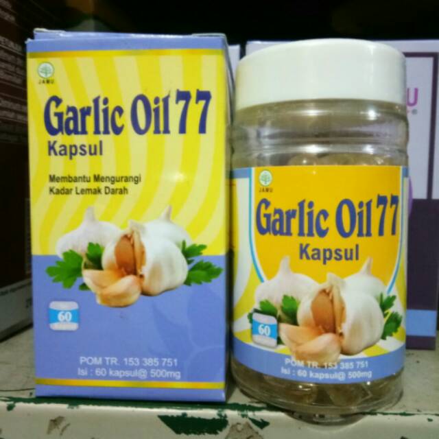 Jual Garlic Oil 77 Isi 60 Kapsul Herbal Ekstrak Minyak Bawang Putih