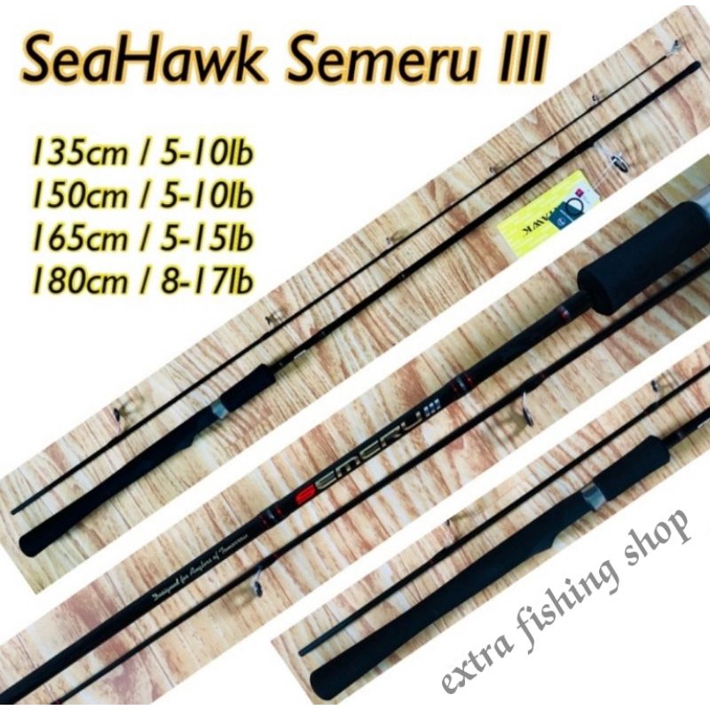 Jual Joran Seahawk Semeru III Warna Hitam Carbon Solid Shopee Indonesia