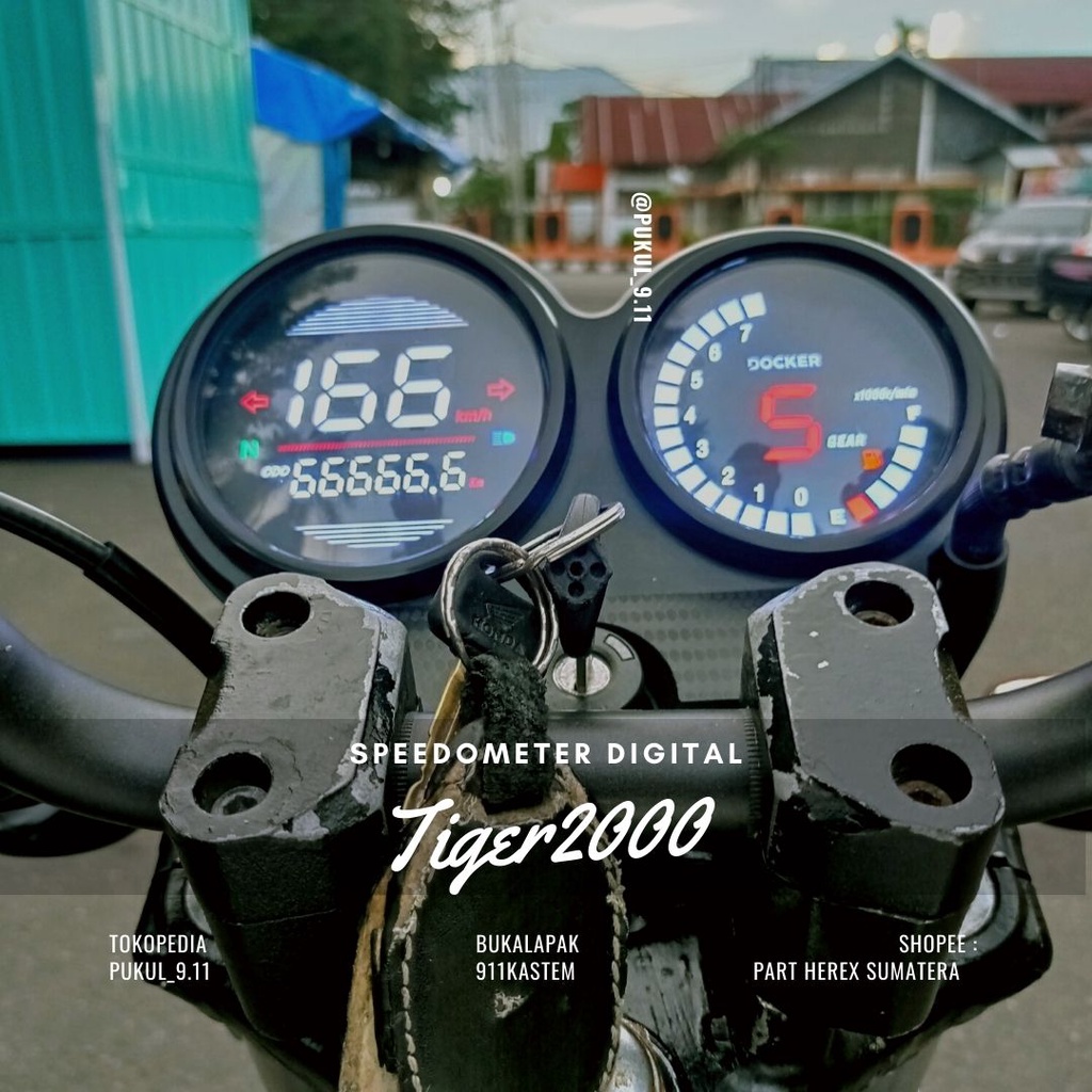 Jual Speedometer Spidometer Speedo Meter Spido Digital Model Tiger Lama