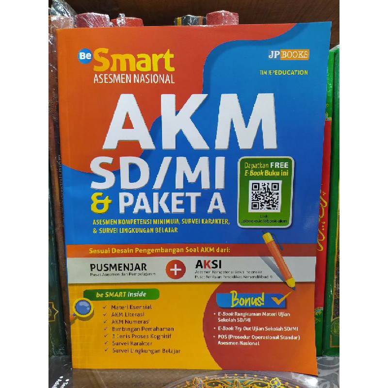 Jual Be Smart Assesmen Nasional AKM SD MI Dan Paket A 2021 JP BOOKS