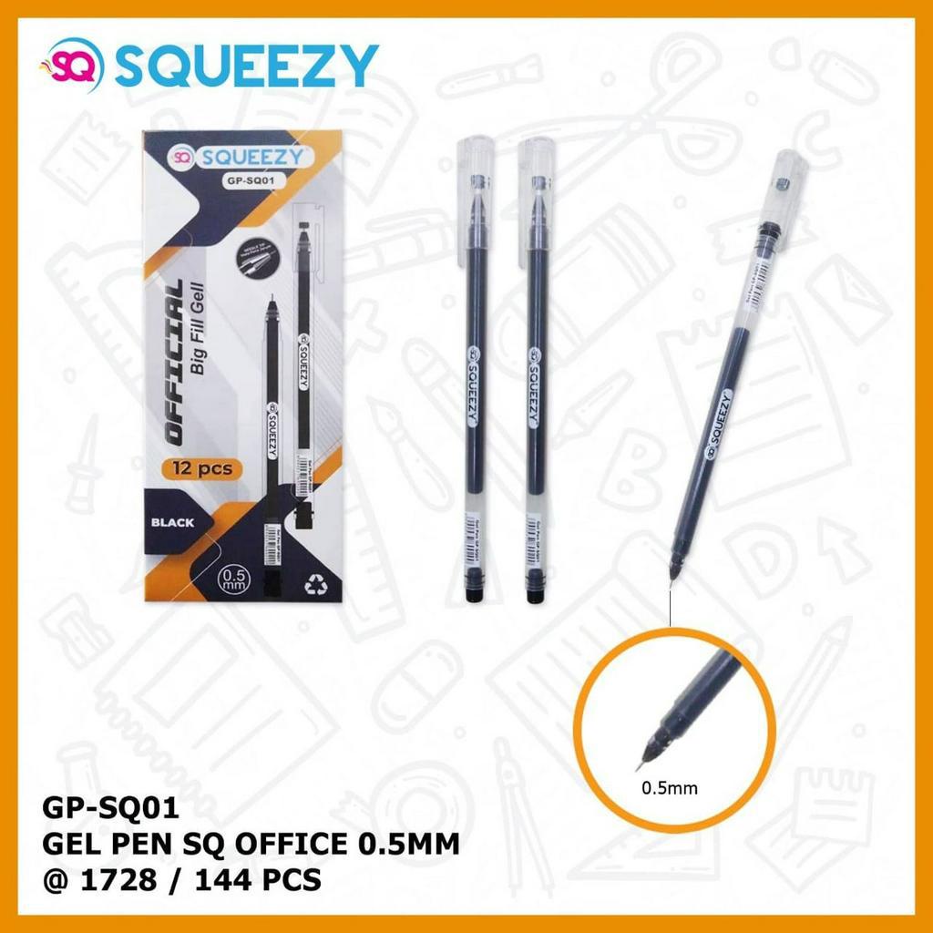 Jual Apazada Gel Pen Pulpen Gel Tinta Hitam 0 5mm 1 Pack 12 Pcs