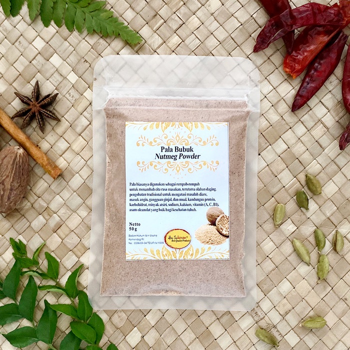 Jual Pala Bubuk Nutmeg Powder Pilihan Abu Sulaiman Shopee Indonesia