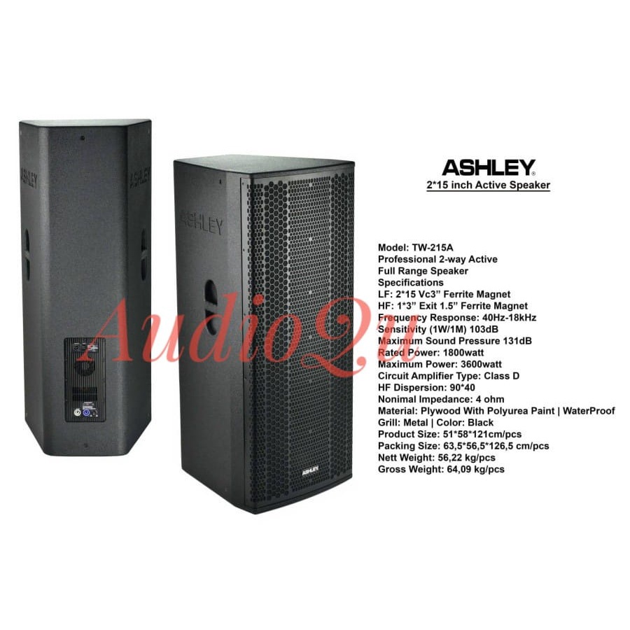 Jual SPEAKER AKTIF ASHLEY TW215A TW 215 A TW 215A ORIGINAL Shopee