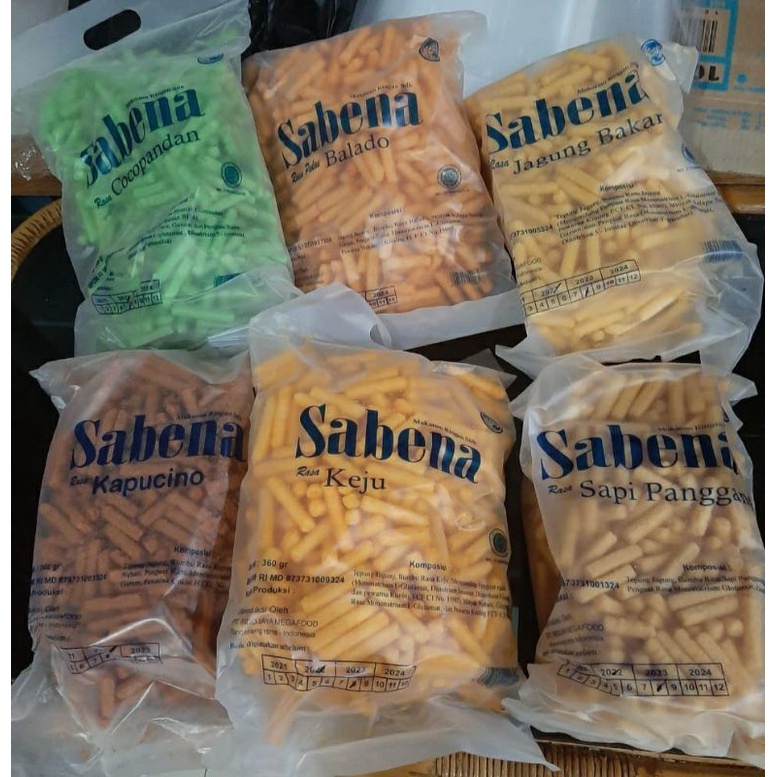 Jual SABENA SNACK ANEKA VARIAN RASA KEMASAN JUMBO 360 Gram Shopee