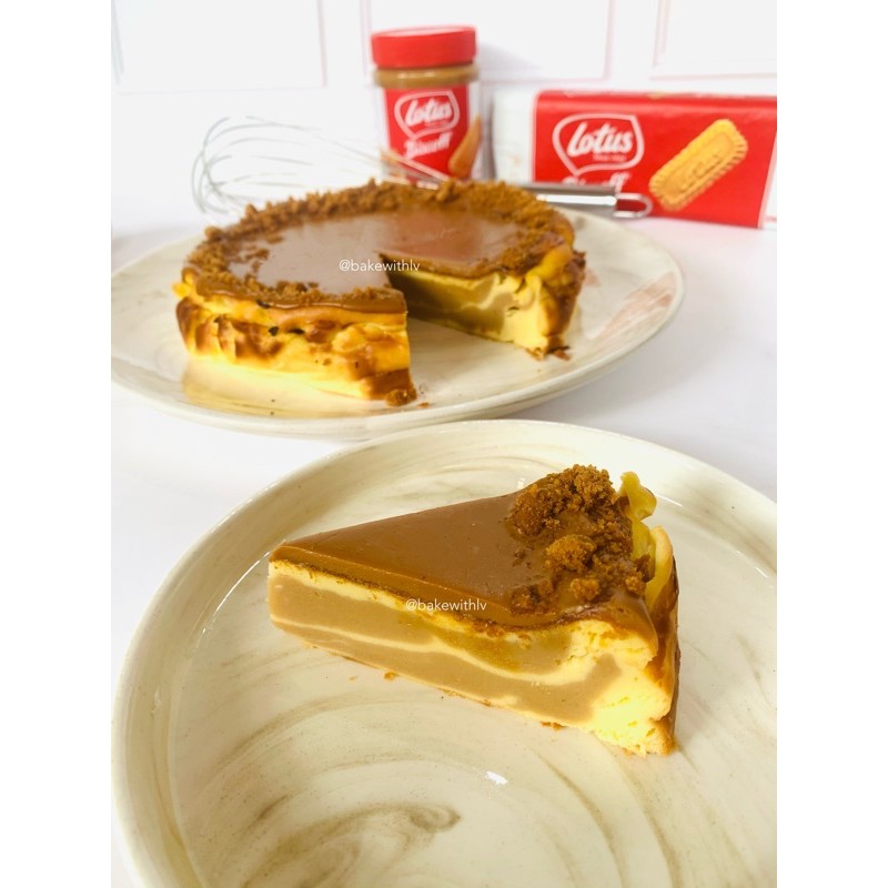 Jual Basque Burnt Cheesecake Lotus Biscoff Shopee Indonesia