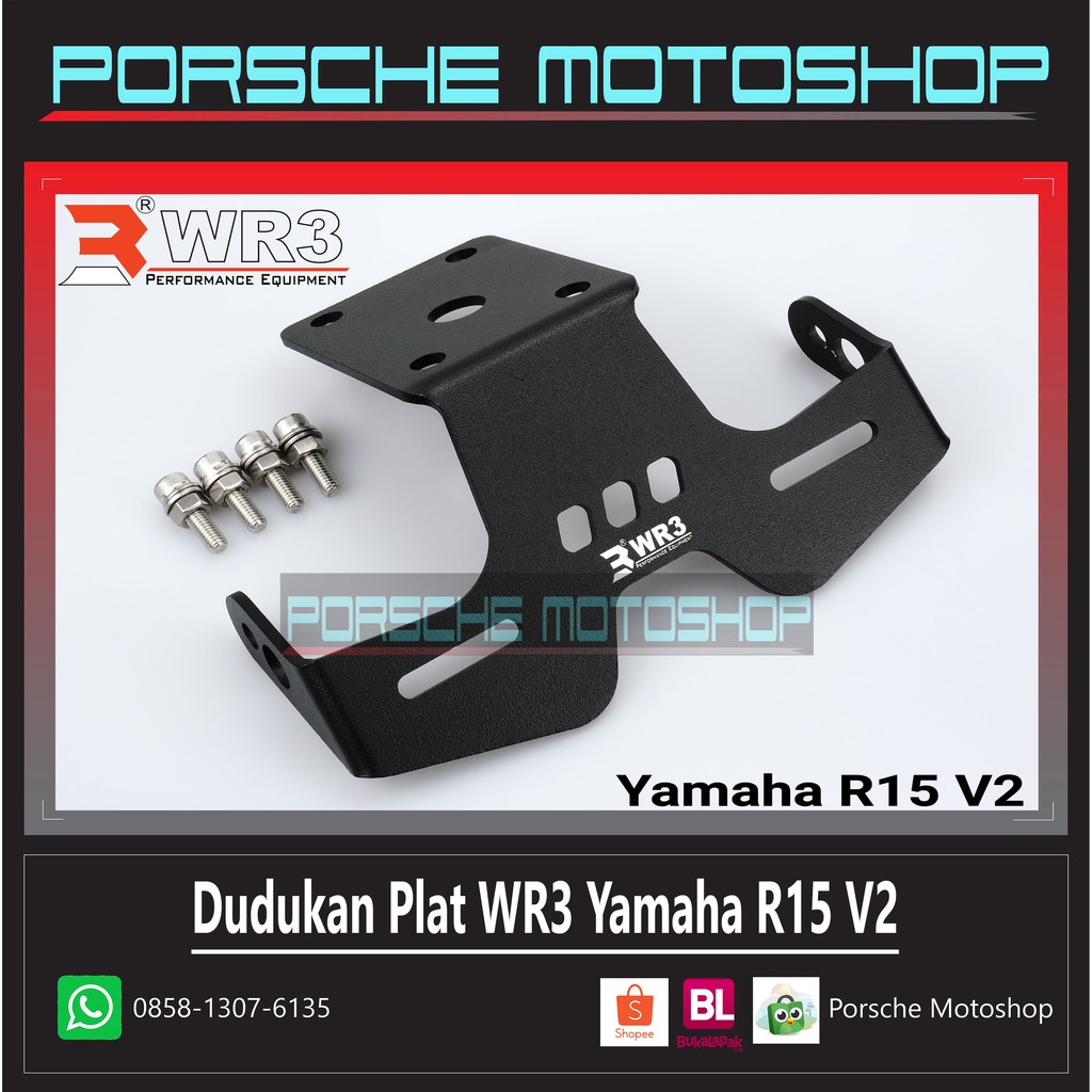 Jual Dudukan Plat WR3 Yamaha R15 V2 Shopee Indonesia