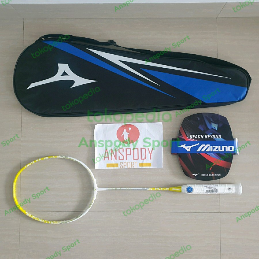 Jual Mizuno Floria Lite Yellow Raket Badminton Free Tas R