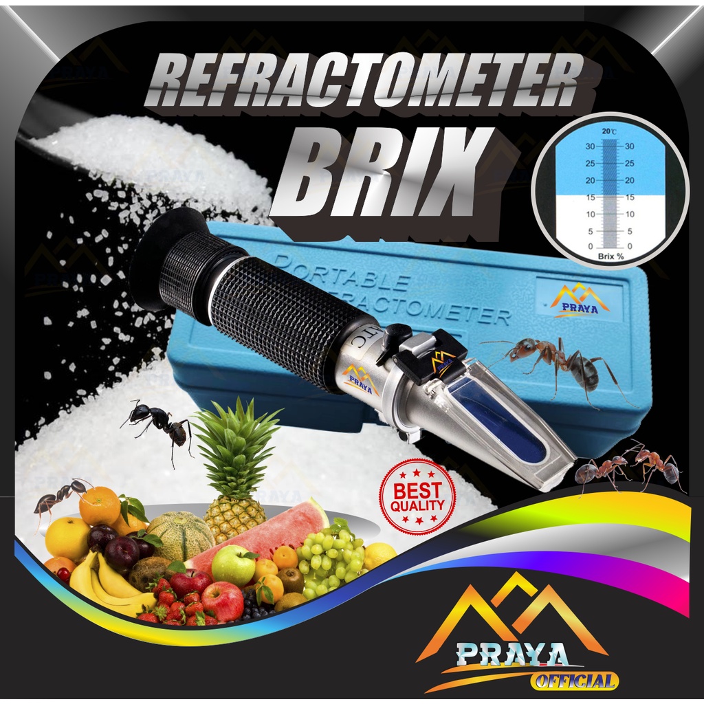 Jual Brix Refraktometer Refractometer Alat Ukur Kadar Gula Buah