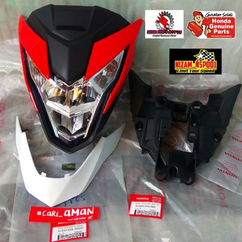 Jual COVER BATOK KEPALA LAMPU DEPAN SET KUPING ALIS HONDA SONIC 150