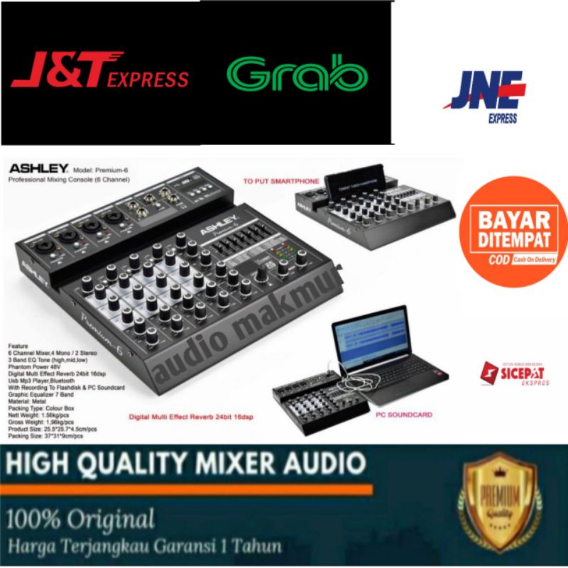 Jual Mixer Ashley Premium 6 Original Mixer Live Streaming Ashley Effect