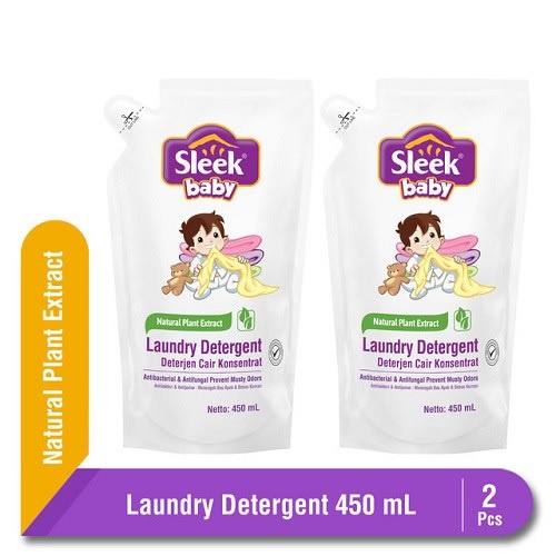 Jual Sabun Cuci Sleek Baby Laundry Detergent Deterjen Cair Refill