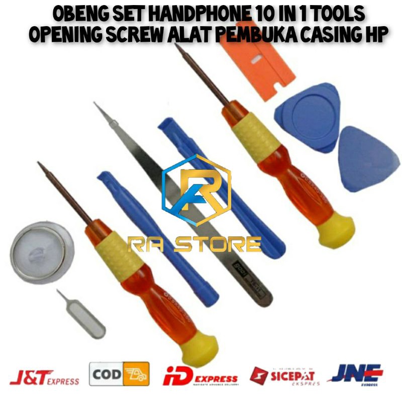 Jual OBENG SET HANDPHONE 10 IN 1 TOOLS OPENING SCREW ALAT PEMBUKA