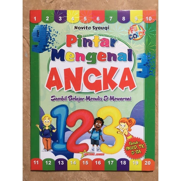 Jual Buku TK Paud Ra Pintar Mengenal Angka Pintar Mengenal Huruf