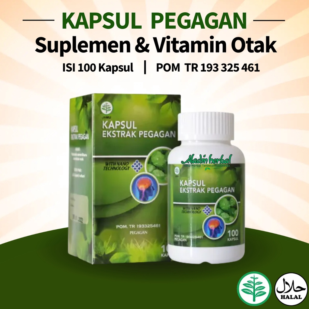 Jual Cod Kapsul Ekstrak Daun Pegagan Brain Obat Herbal Pegagan