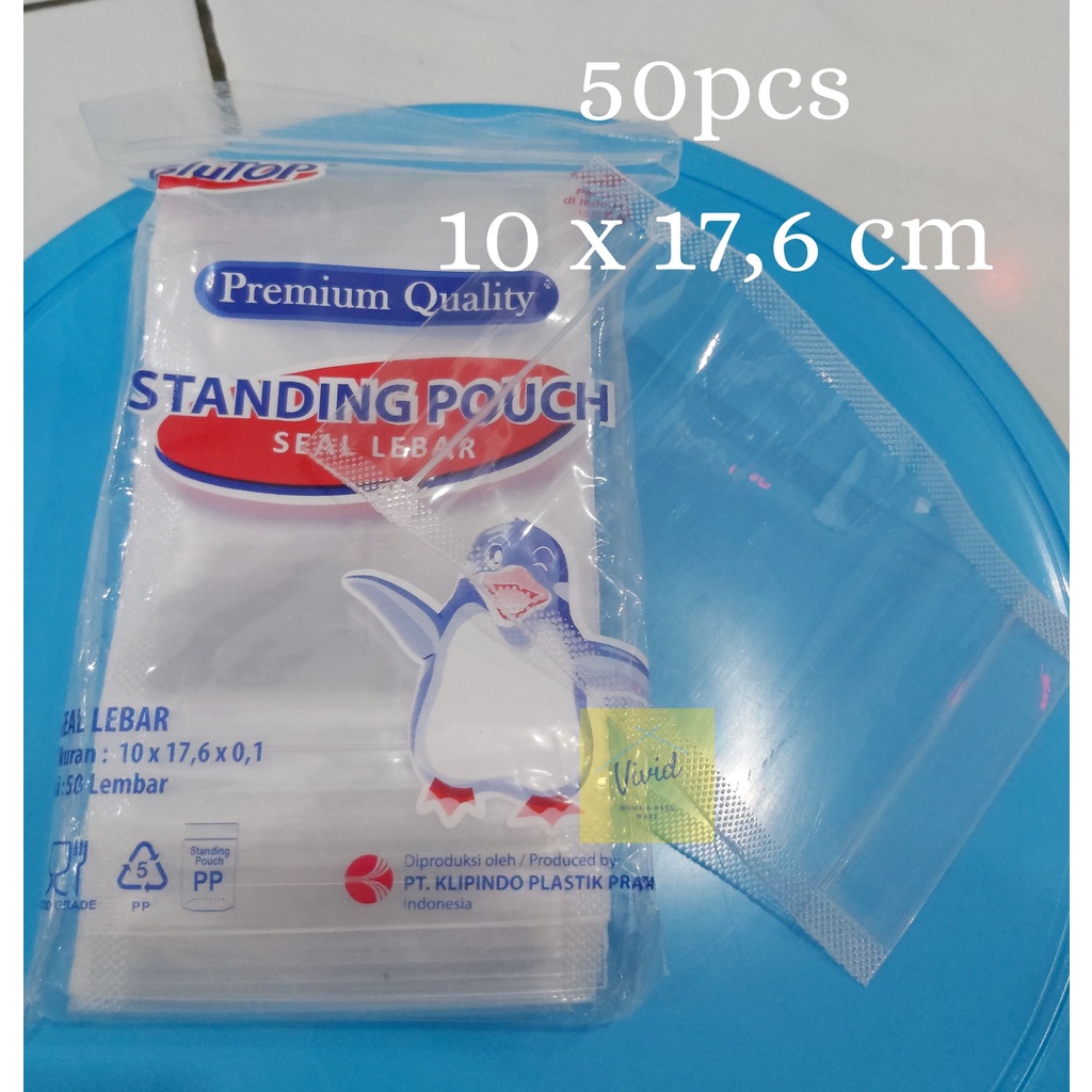 Jual Standing Pouch X Cm Merk Blutop Kemasan Klip Plastik