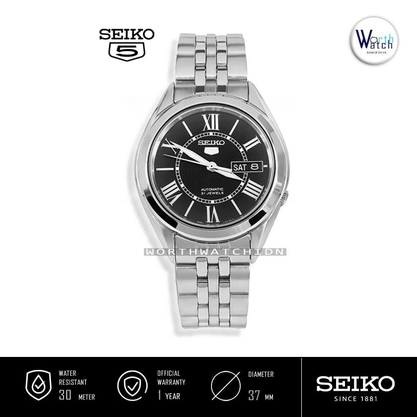 Jual Jam Tangan Pria Otomatis Seiko Men Automatic Black Dial