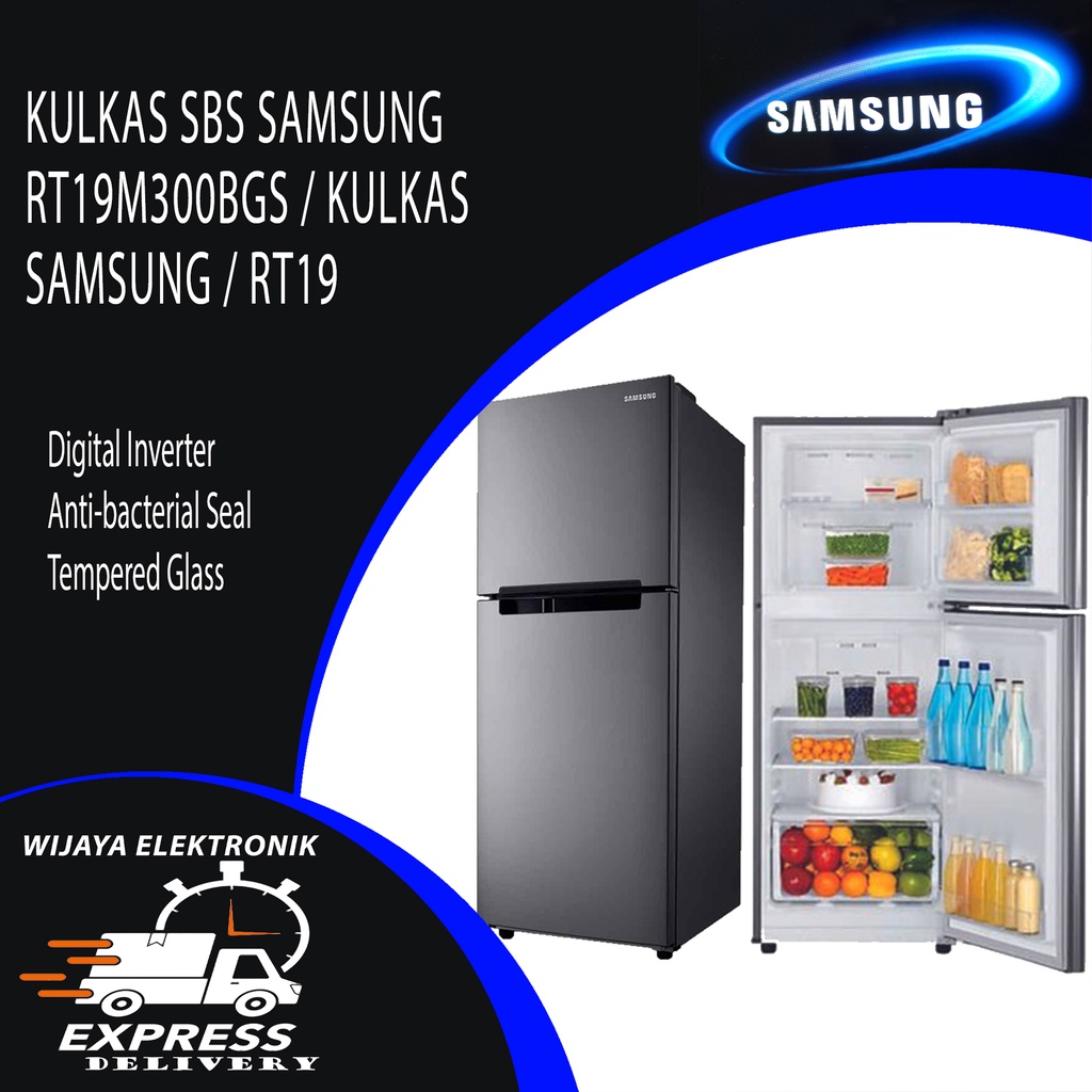 Jual KULKAS 2 PINTU 203L SAMSUNG RT19M300BGS ALL AROUND COOLING