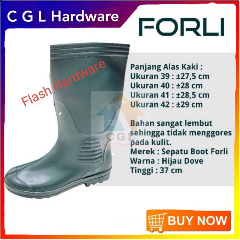 Jual Sepatu Boot Karet Forli Tinggi Lentur Karet Proyek Anti