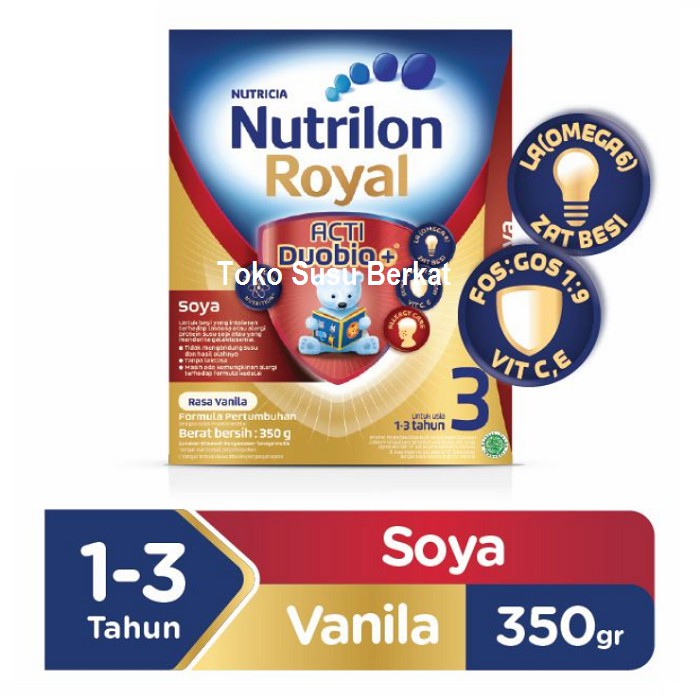 Jual Nutrilon Royal Soya 3 Acti Duobio Susu Pertumbuhan 350 Gr