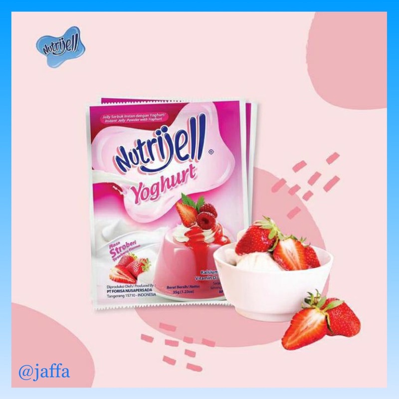 Jual Nutrijell Yogurt Powder 35gr Rasa Strawberry Shopee Indonesia