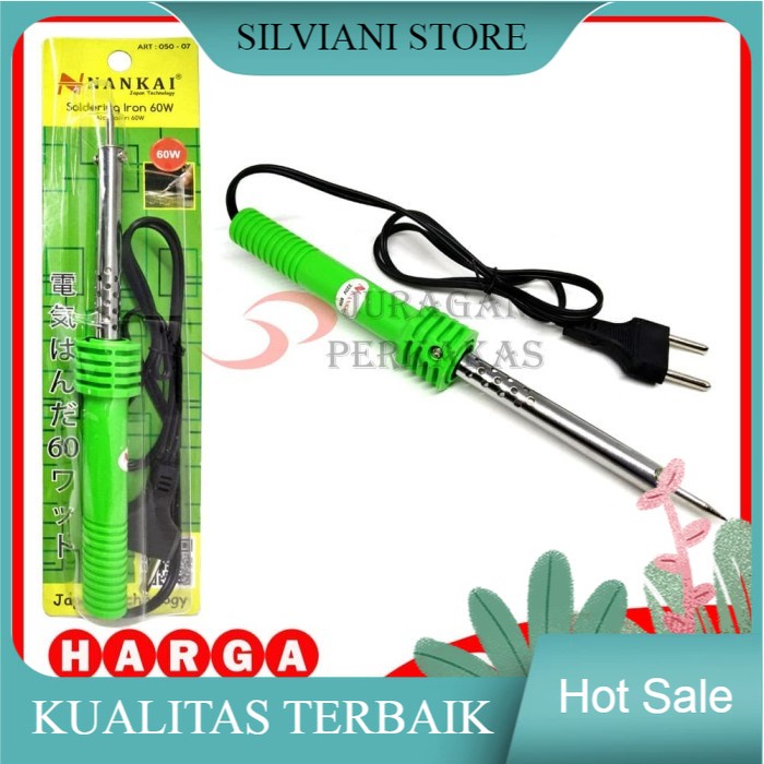 Jual NANKAI SOLDER LISTRIK 60 WATT ALAT PATRI ELEKTRIK SOLDERING IRON