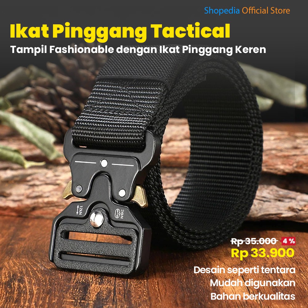 Jual Tali Ikat Pinggang 125cm Military Tactical Canvas Fast Unlock