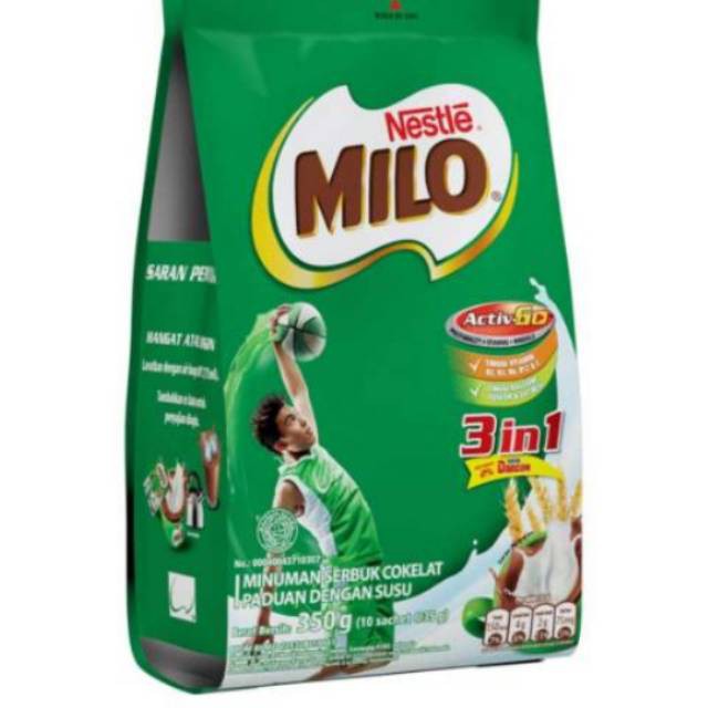 Jual MILO ACTIV GO 3 IN 1 350 GRAM ISI 10 SACHET 35 G Shopee Indonesia