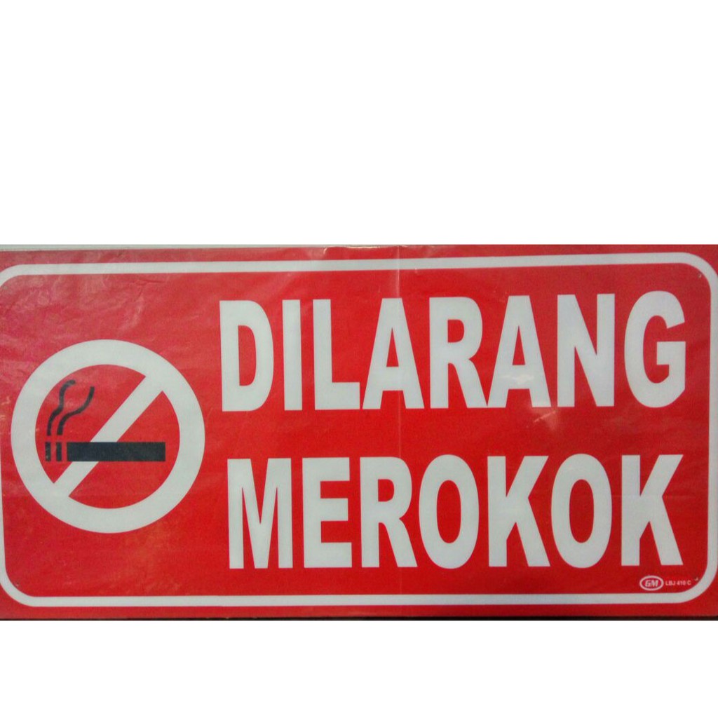 Jual GM LABEL DILARANG MEROKOK LB 410 JUMBO WARNA Shopee Indonesia