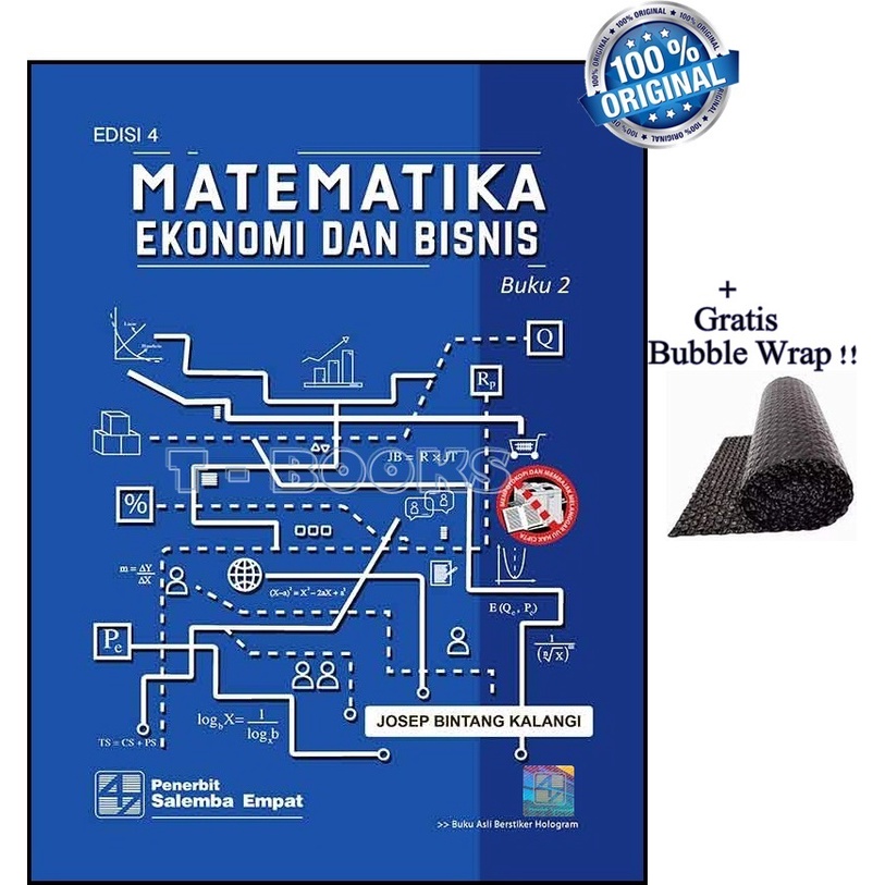 Jual Matematika Ekonomi Dan Bisnis Buku 2 Edisi 4 Josep Bintang