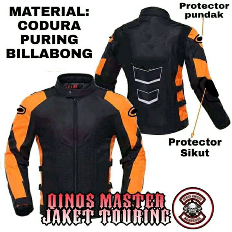 Jual JAKET TOURING POLOS FULL SAFETY JAKET MOTOE TOURING HARIAN PRIA