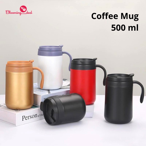 Jual Tumbler Coffee Mug Hot Cool Coffee Cup Stainless Steel Ml HN Shopee Indonesia