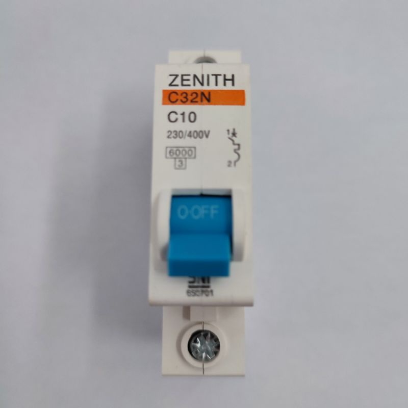 Jual Zenith MCB Listrik 1P 10A Mini Circuit Breaker Shopee Indonesia