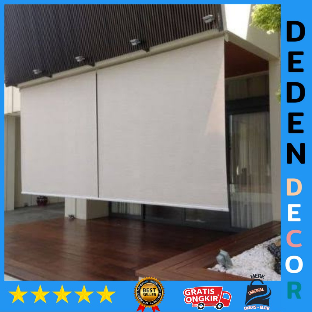 Jual Suntex Blind Tirai Outdoor Tampias Cahaya Matahari Air Hujan